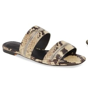 NEW Rebecca Minkoff Marciann Two Zipper Snakeskin